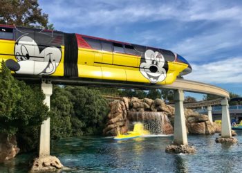 Monorail another form of transportation into Disneyland