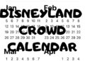 2020 Crowd Calendar for Disneyland