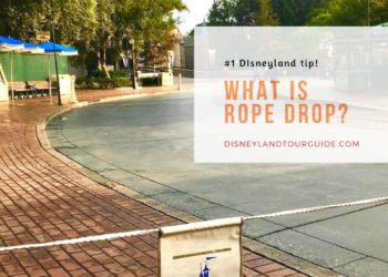 Best Disneyland tip ROPE DROP