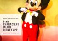 A guide to find characters in the Disneyland app