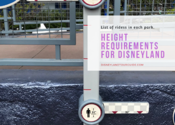 Height requirements  for rides at   Disneyland and DCA