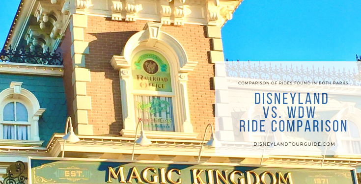 Disneyland vs.Walt Disney World: comparison of rides found in both parks