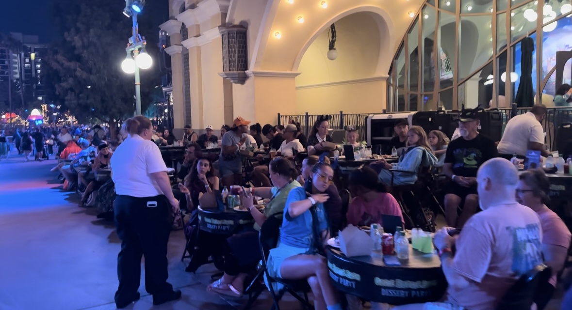 Frightfully Fun parade dessert party seating