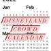 Disneyland 2022 Crowd Calendar