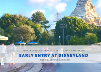 Early Entry at Disneyland