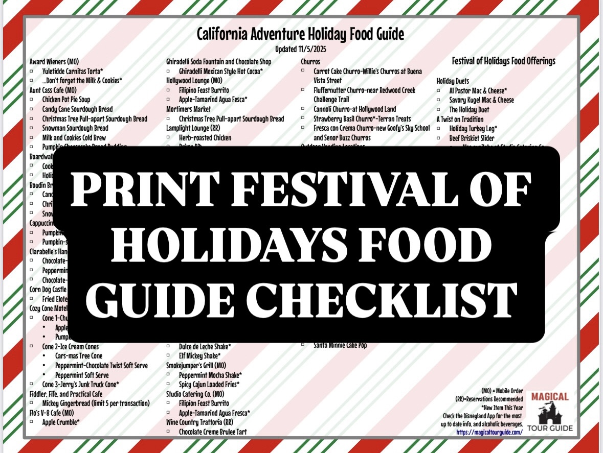 Festival of Holidays 2025 food guide