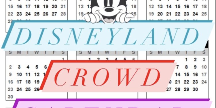 Disneyland 2023 Crowd Calendar