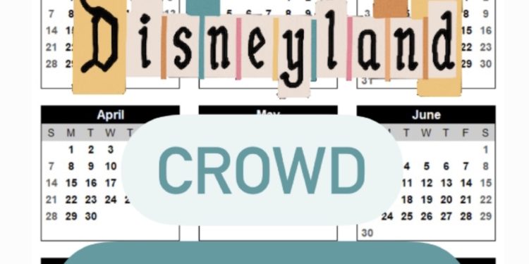 Disneyland 2024 Crowd Calendar