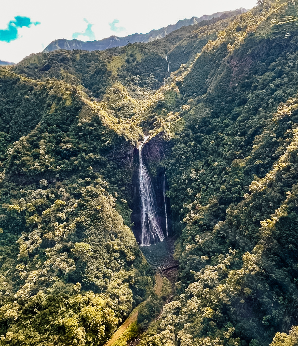 Jurassic Falls on Island Helicopters Tour